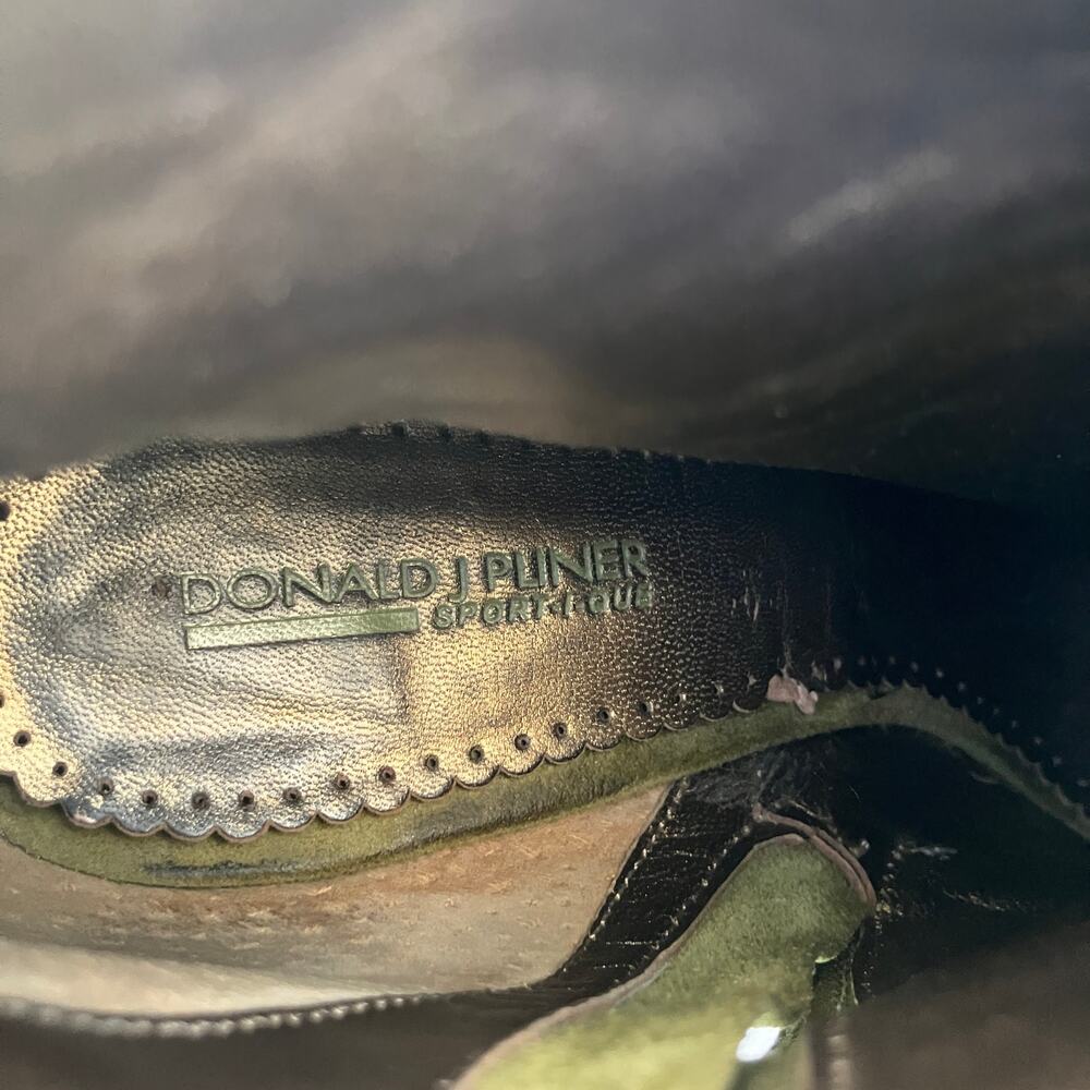Olive Green Heeled Boots - Picture 12 of 13